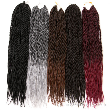Ombre Crochet Braids 30 strands/pack 18 inch,small Senegalese Twist Hair Synthetic Braiding Hair extensions